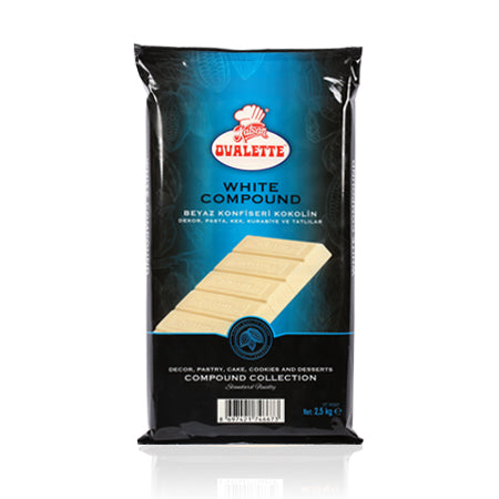 White Compound chocolate Block  2,5 kg
