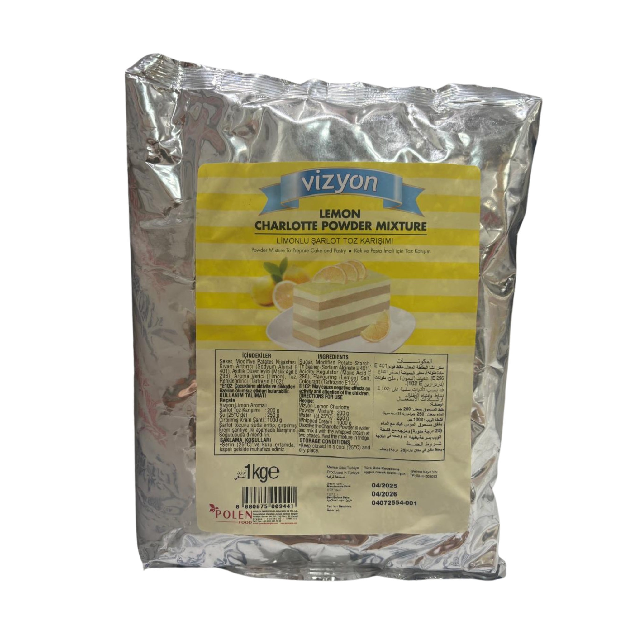 Vizyon Lemon Charlotte Powder Mixture