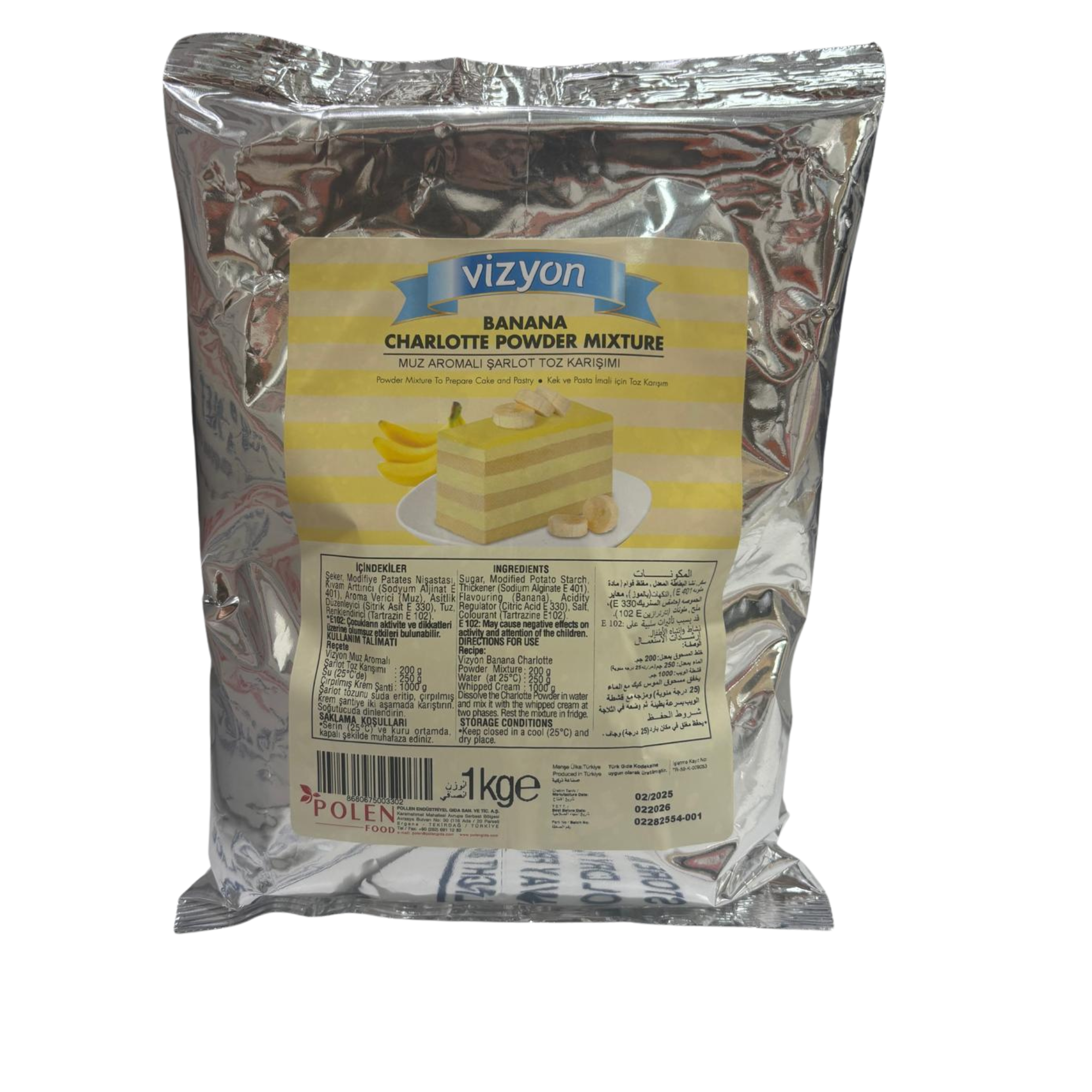 Vizyon Banana Charlotte Powder Mixture