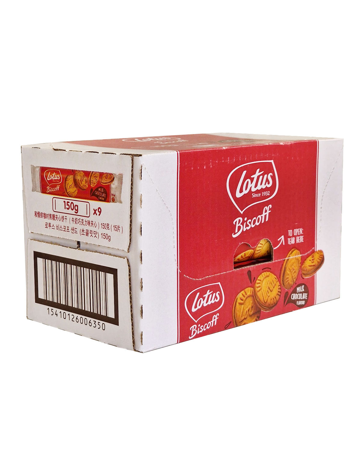 Lotus Biscoff Milk Chocolate Flavour 150 gr X9