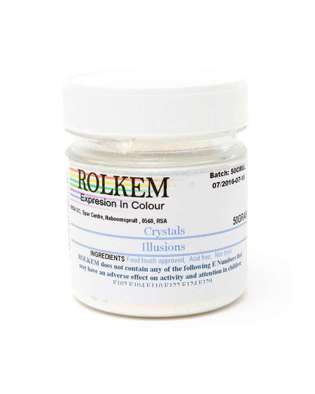 Rolkem gliter- White 50 gr