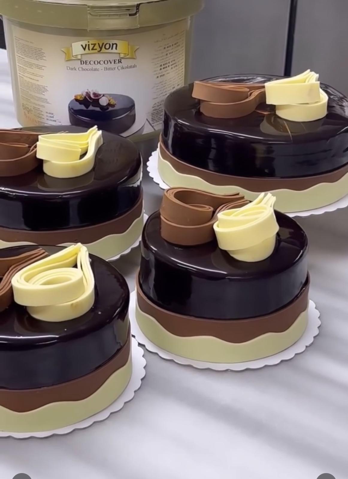 Vizyon Chococover Dark Chocolate Ganache Sauce 6kg