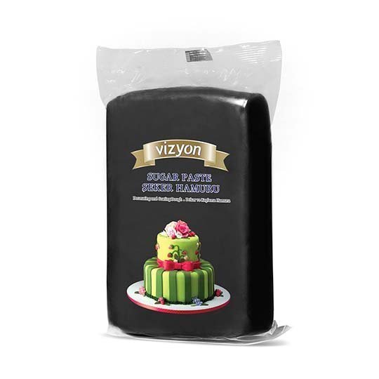Vizyon Sugar Paste Icing Black 1kg
