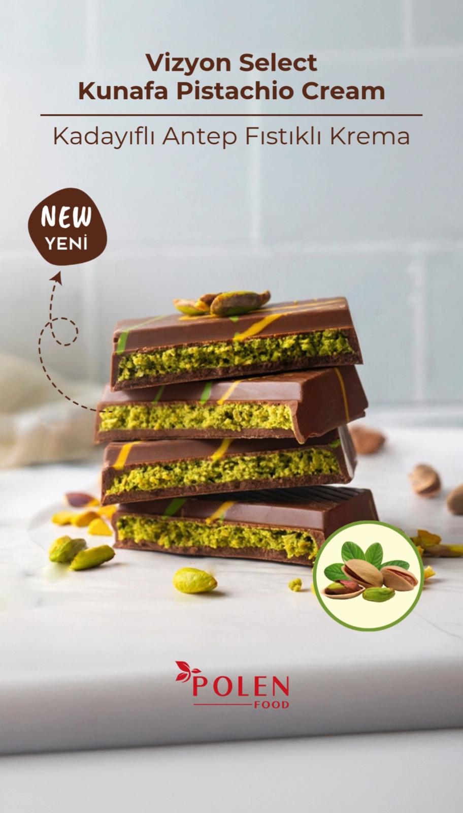 Pistachio Cream Dubai Chocolate Kunafa mix Ready to use 6kg