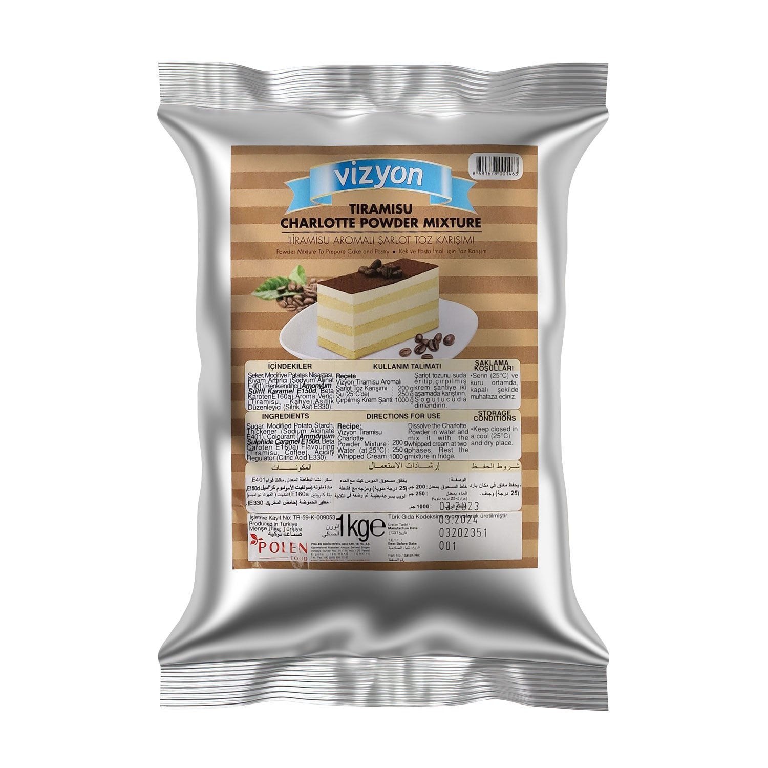 Tiramisu Charlotte Powder 1kg