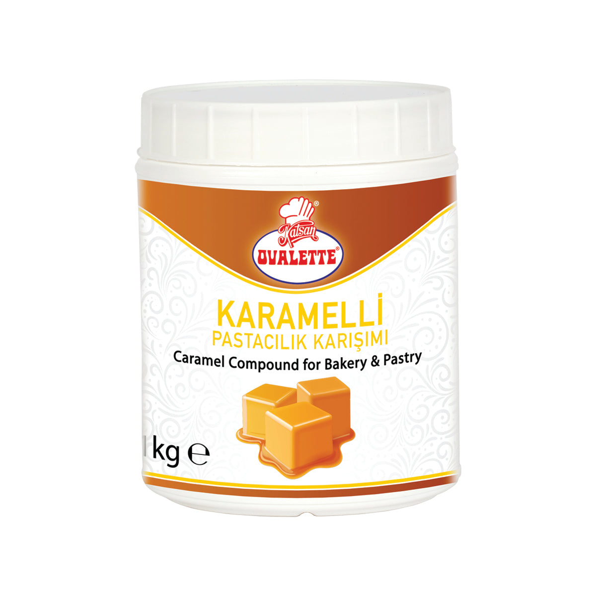 Katsan Ovalette Caramel Flavored Compound For Pastry 1 kg