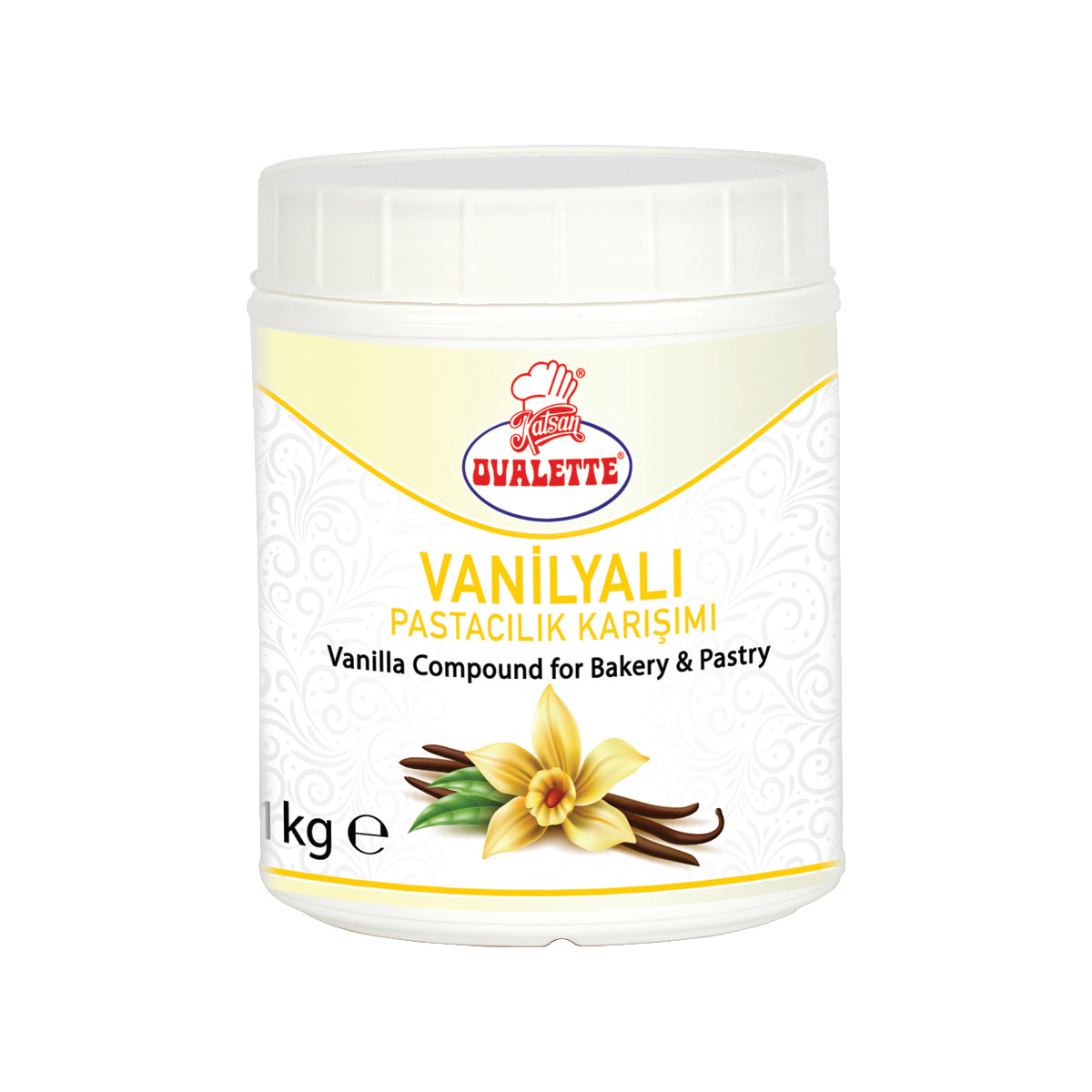 Katsan Ovalette Vanilla Flavored Compound For Pastry 1 kg