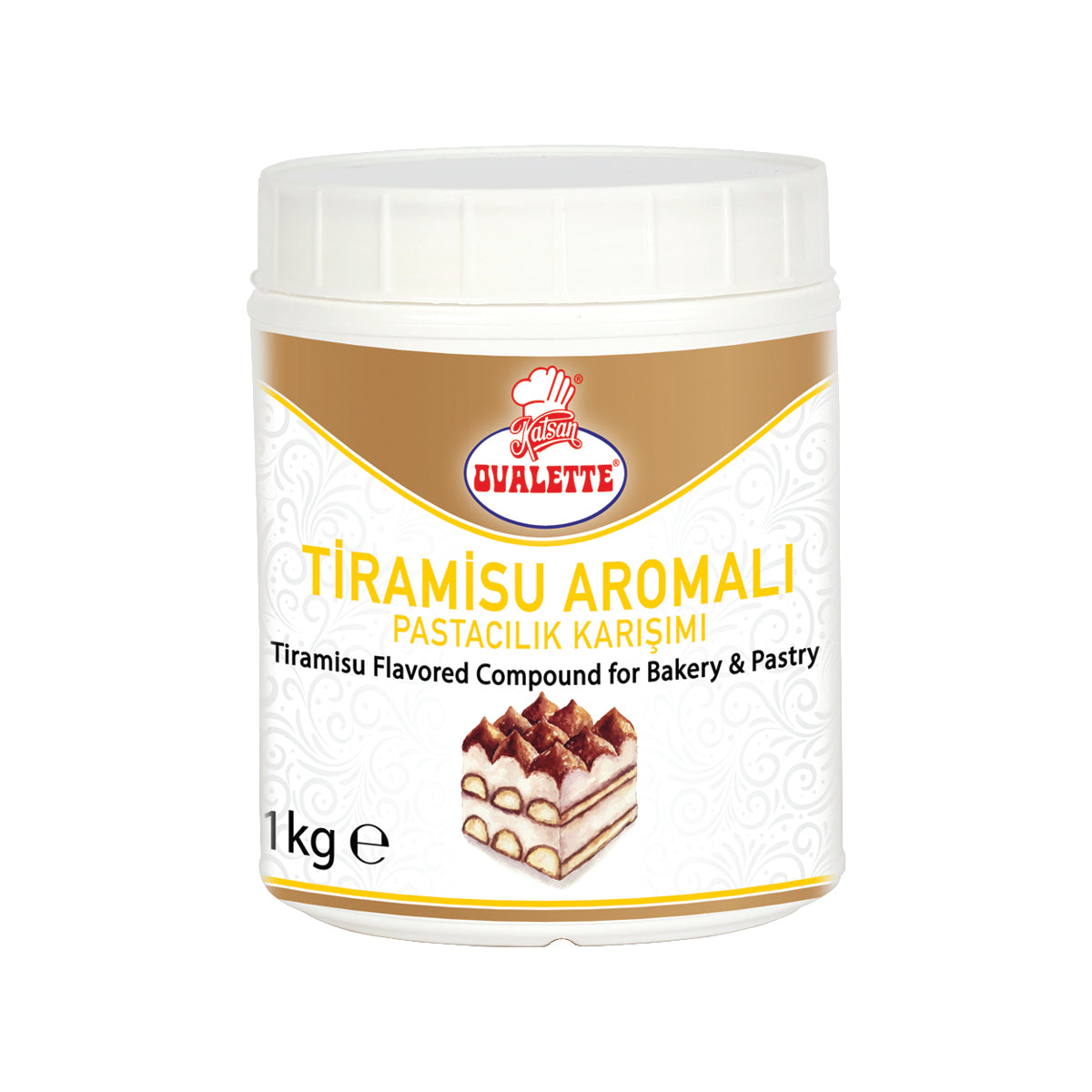 Katsan Ovalette Tiramisu Flavored Compound For Pastry 1 kg