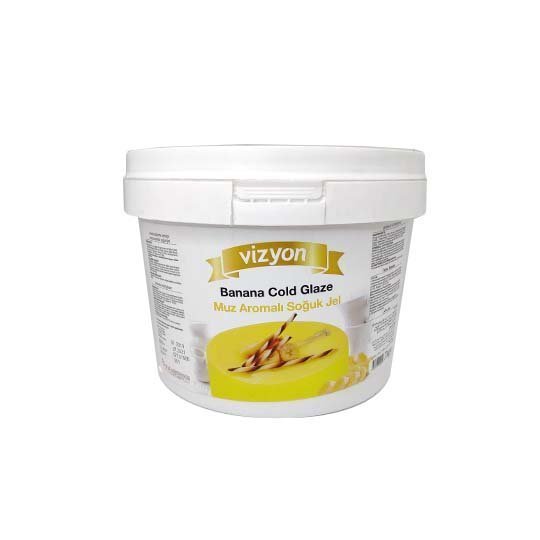 Vizyon Banana Flavoured Cold Glaze 7 kg