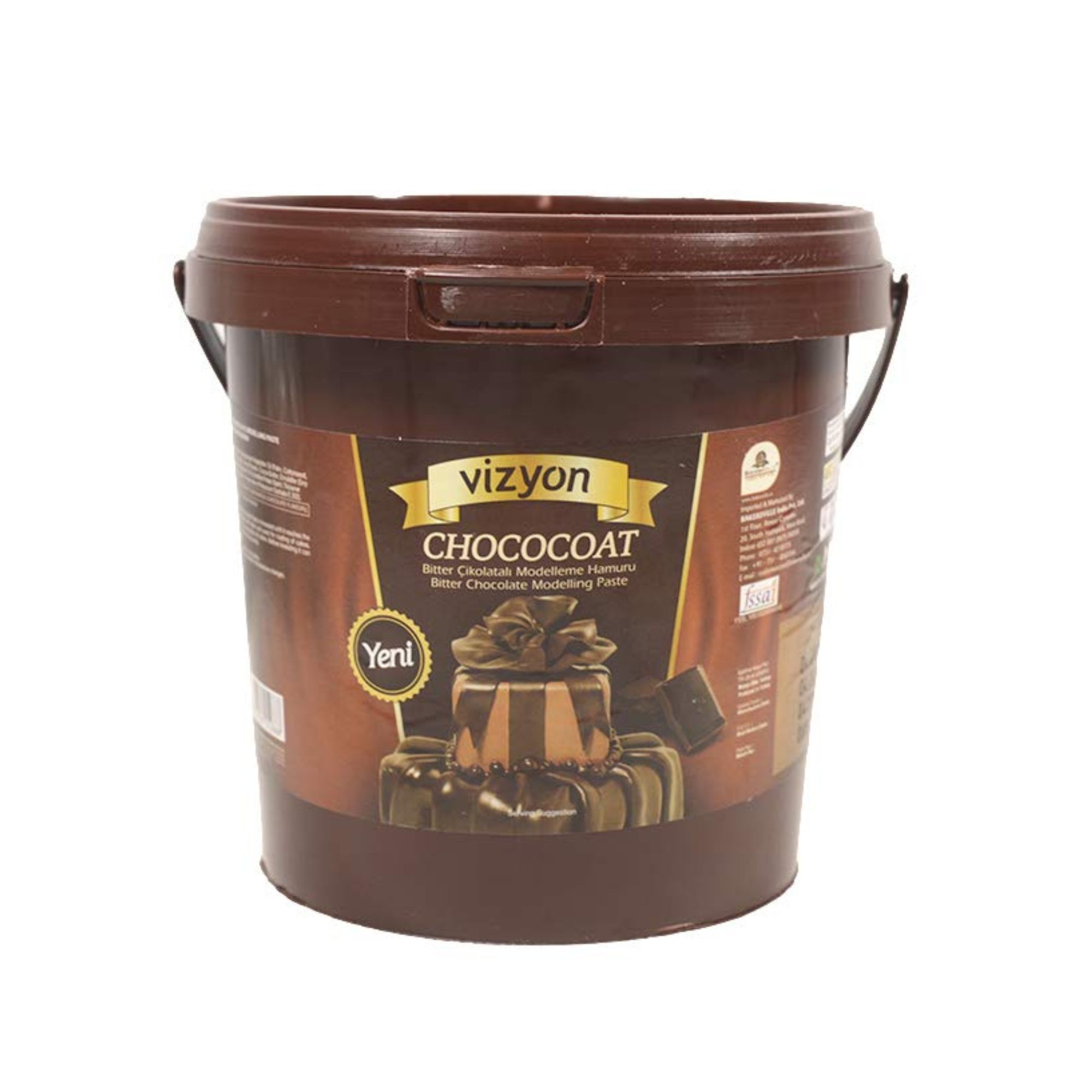 Vizyon Chococoat Bitter Chocolate Modelling Paste 1 kg