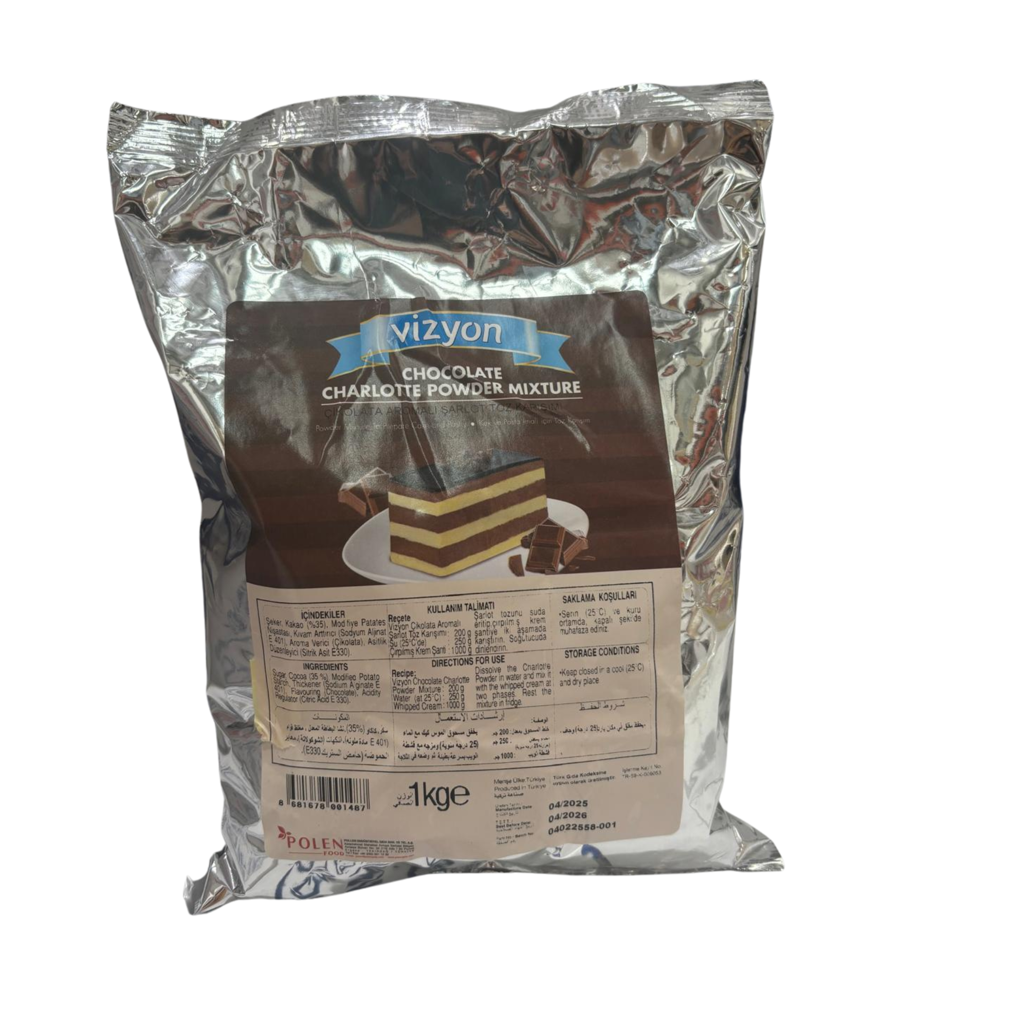 Vizyon Chocolate Charlotte Powder Mixture