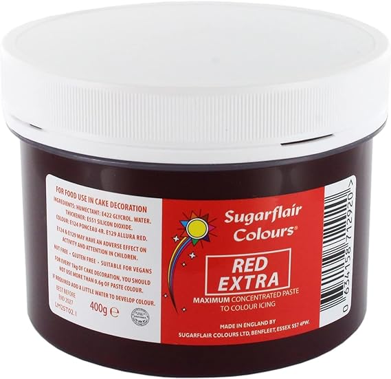 Sugarflair Paste Colours Red Extra 400 gr