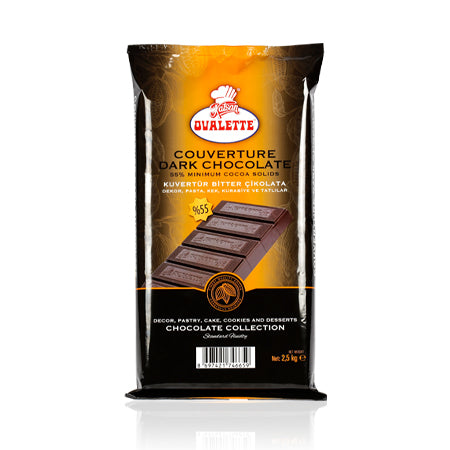 Katsan Ovalette Couverture Bitter Chocolate 55% 2,5 kg