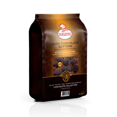 Katsan Ovalette 55% Dark Chocolate Buttons 5 kg