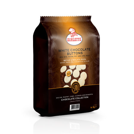 Katsan Ovalette 35% White Chocolate Buttons 5 kg