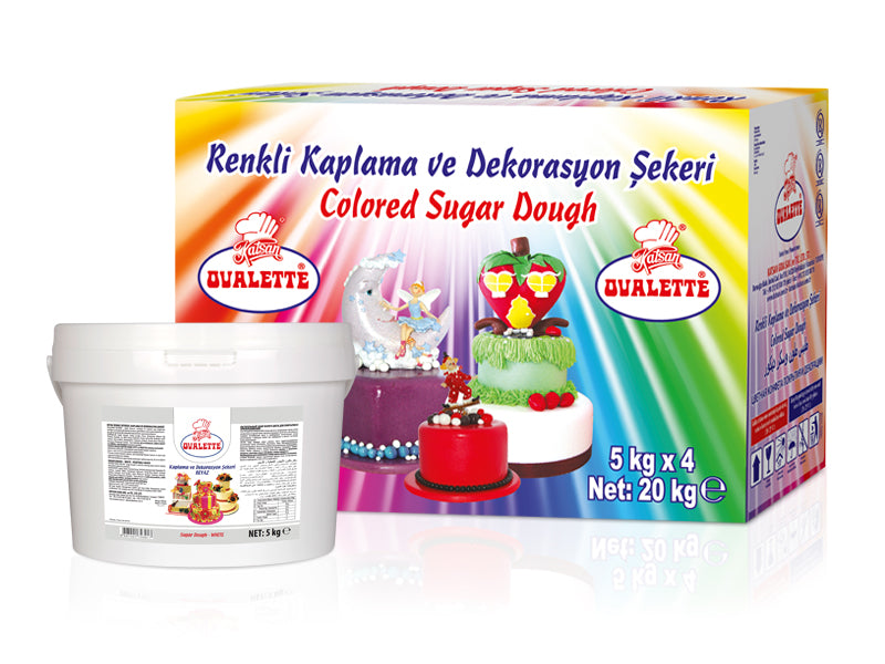 Katsan Ovalette Sugar Paste Icing White 5 kg