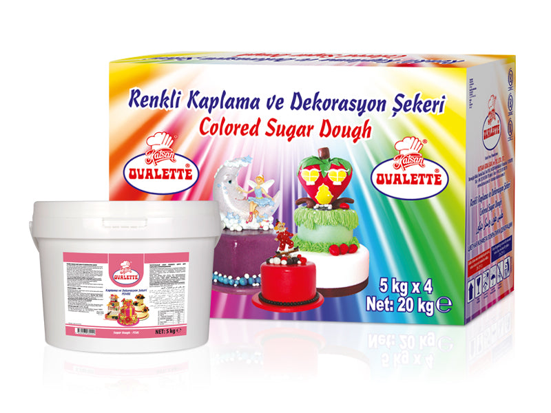 Katsan Ovalette Sugar Paste Icing Pink 5 kg