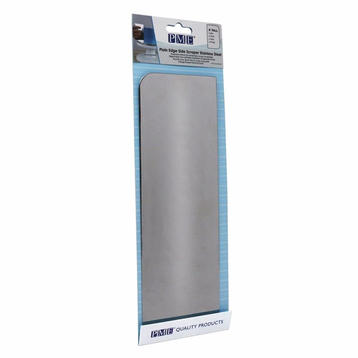 Pme Extra Tall Stainless Steel Side Scraper - 10 Inch