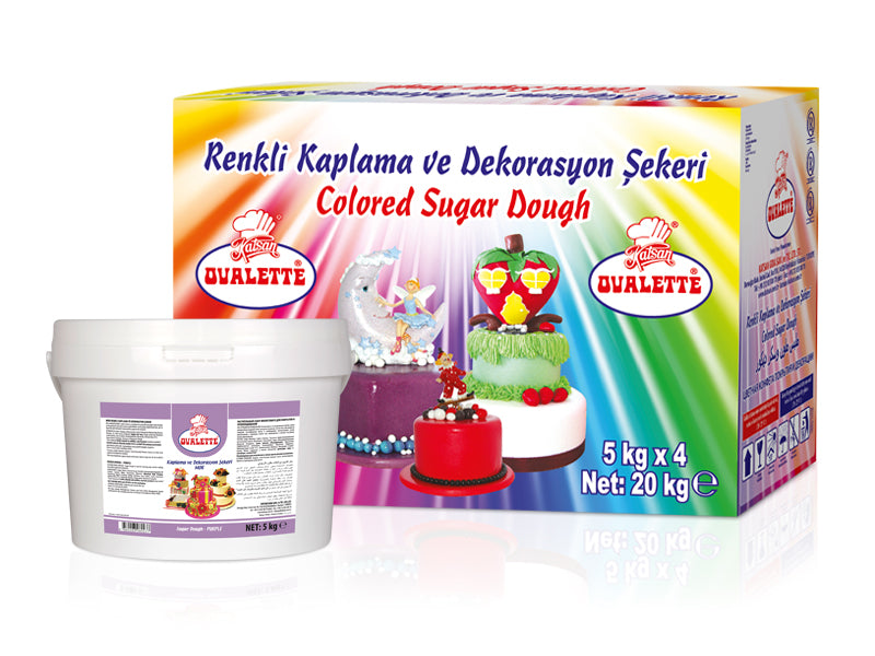 Katsan Ovalette Sugar Paste Icing Purple 5 kg