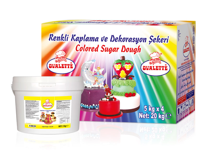 Katsan Ovalette Sugar Paste Icing Yellow 5 kg