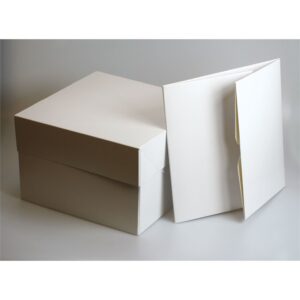 8" White Cake Box 8x8x6 - 50 Pcs