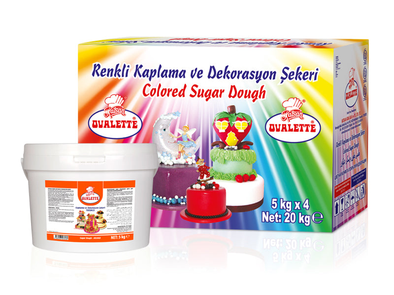 Katsan Ovalette Sugar Paste Icing Orange 5 kg