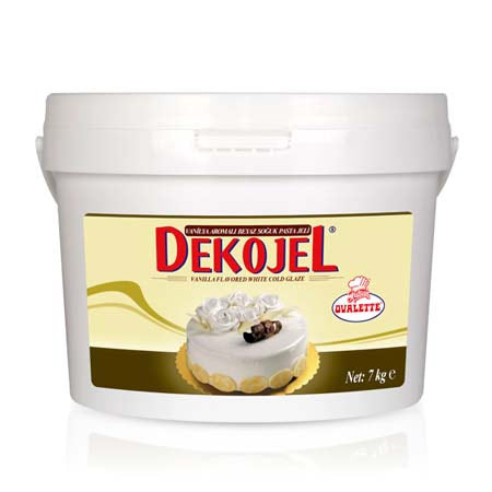 Dekojel Vanilla Flavored White Cold Glaze 7 kg