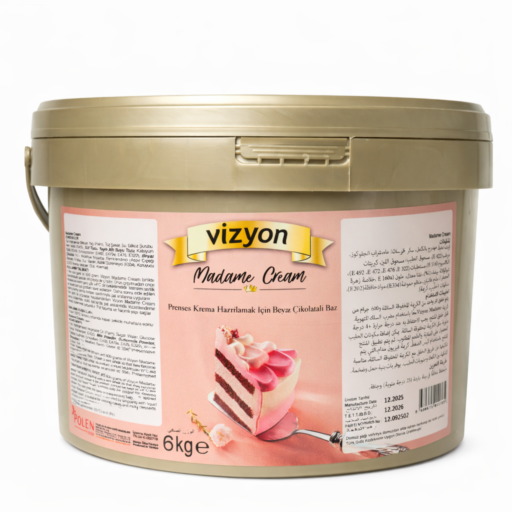 Cream for cake filling Madame Cream with White Chocolate 6kg