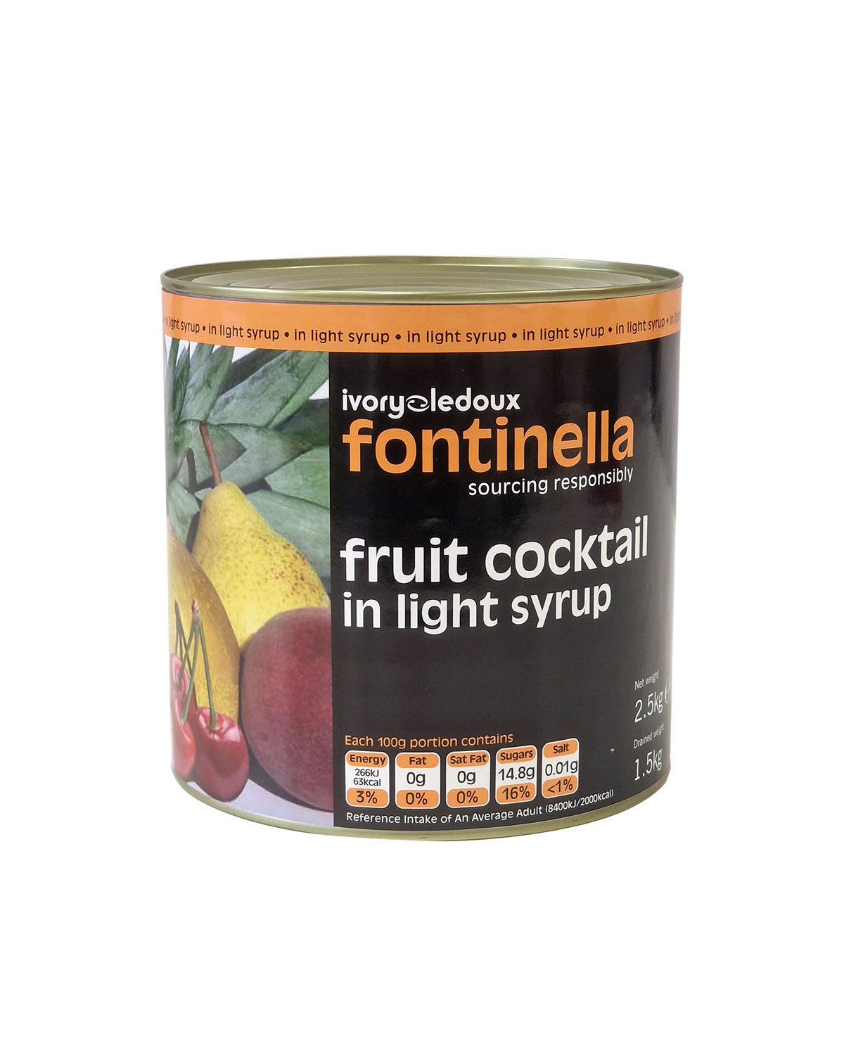 Fontinella Fruit Cocktail In Light Syrup 2.5 kg (6 Pcs)