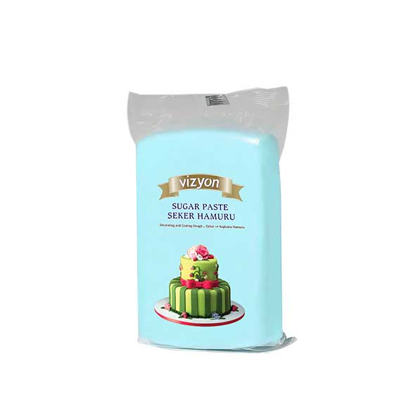 Vizyon Sugar Paste Icing Light Blue 1kg