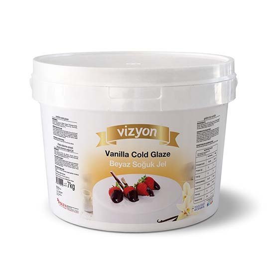 Vizyon Vanilla Flavoured White Cold Glaze 7 kg