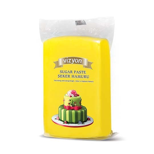 Vizyon Sugar Paste Icing Yellow 1kg