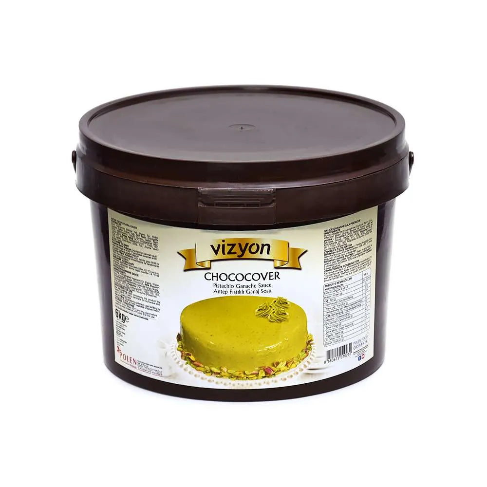 Vizyon Chococover Pistachio Ganache Sauce 6kg