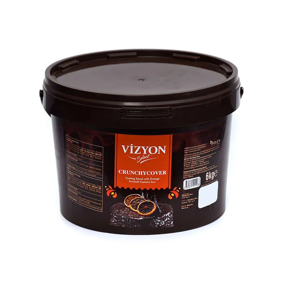 Vizyon Crunchycover Coating Sauce with Orange Pieces 6kg