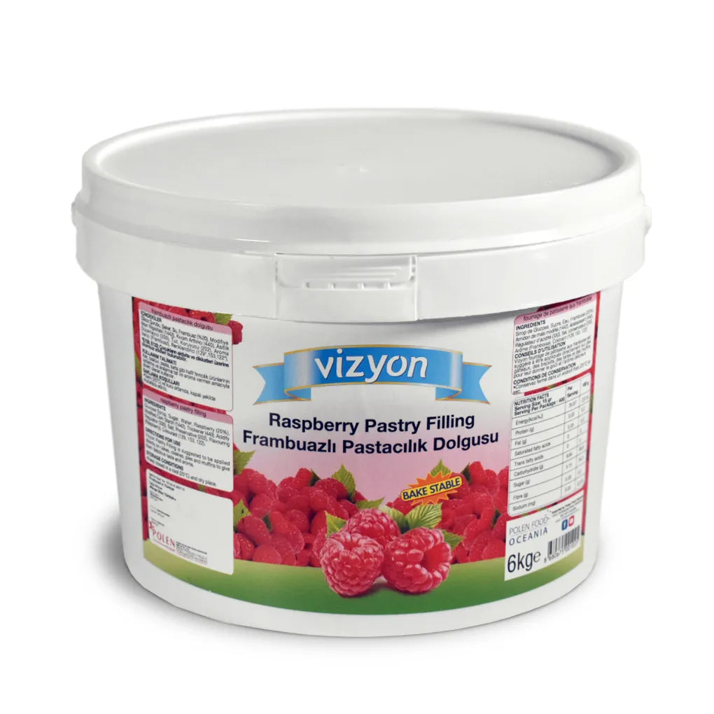 Vizyon Raspberry Fruit Filling Cream 6kg