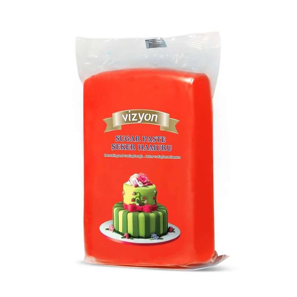 Vizyon Sugar Paste Icing Red 1 kg