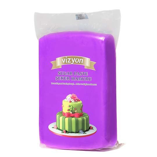 Vizyon Sugar Paste Icing Purple 1kg